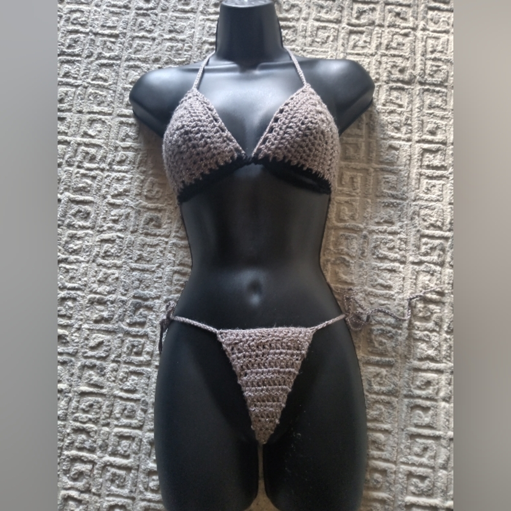 2pc swim set handcrafted and custom designed